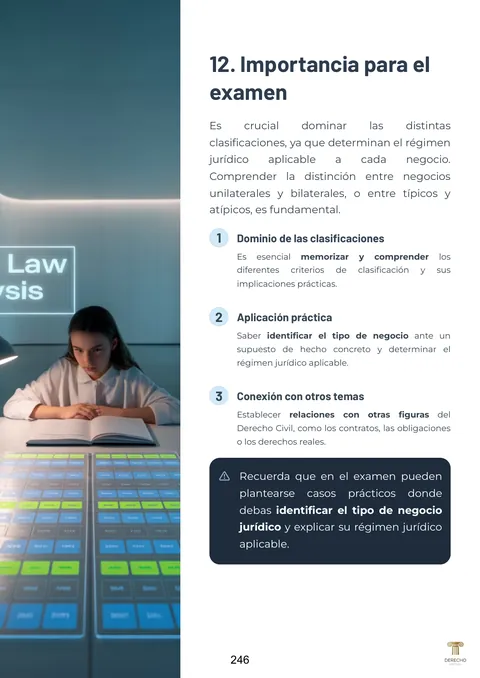 Página real del manual de Derecho Civil I: Importancia para el examen