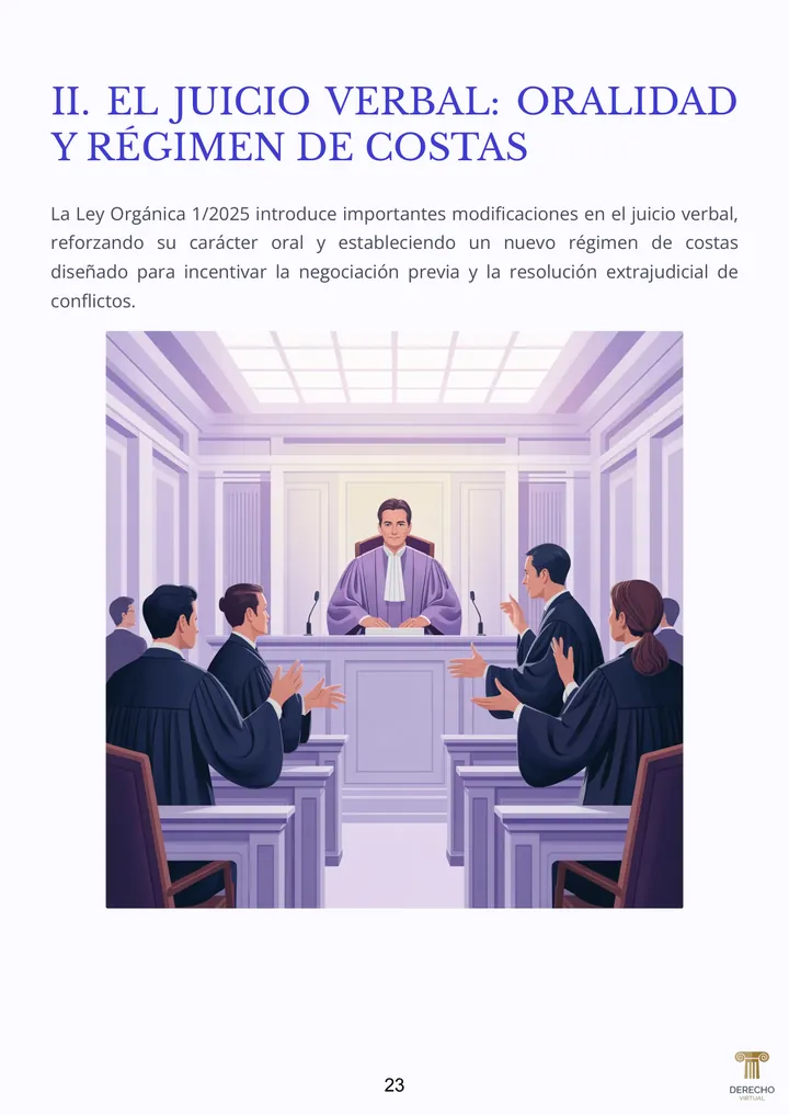 Página real del manual de Procesal Civil: El juicio verbal tras la Ley Orgánica 1/2025